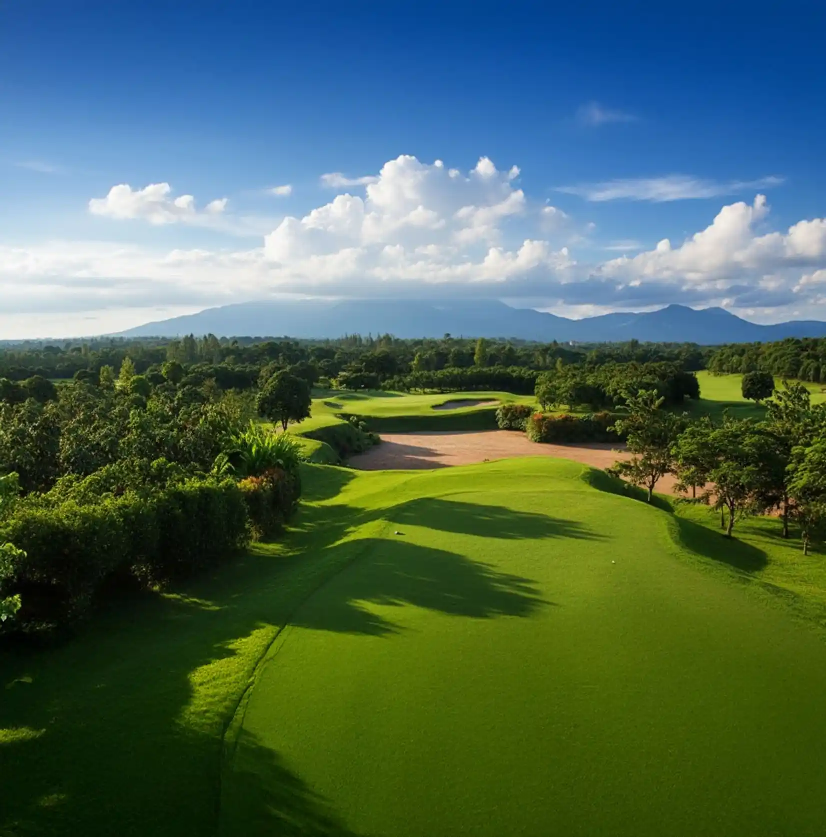 Mae Jo Golf Resort - Fairway among tropical fruit trees