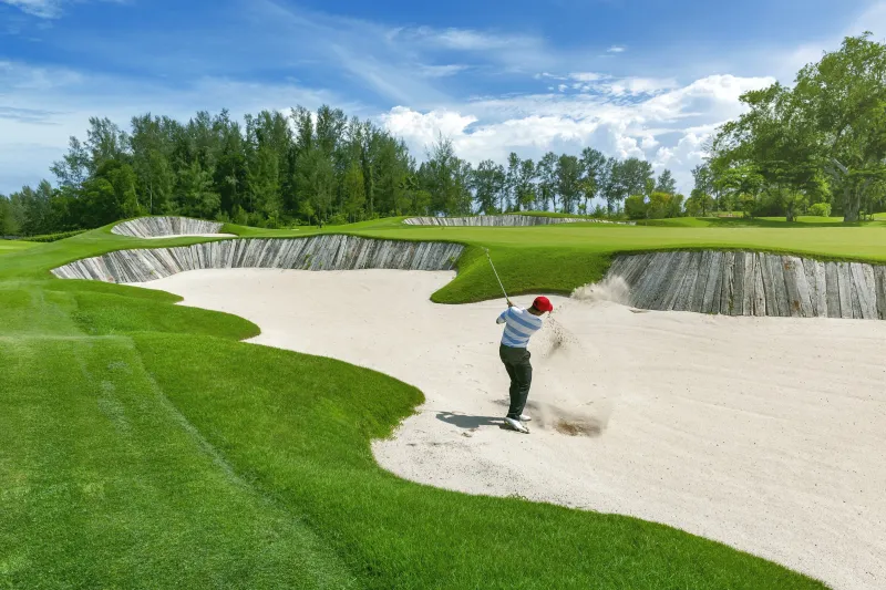 Aquella Golf Club - Vue mer d'Andaman depuis les greens